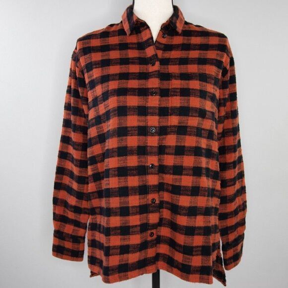 Madewell Flannel Oversized Ex-Boyfriend Shirt‎ - Picture 5 of 16
